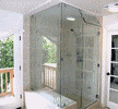 custom angle shower