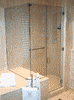 right angle shower