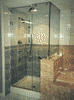 right angle shower